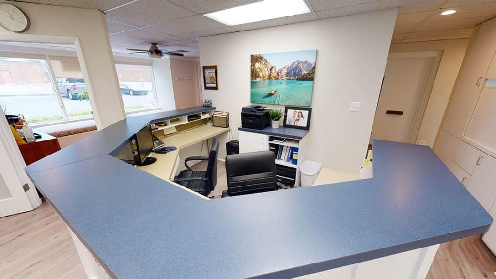 Dr Jones Family Dentistry Reception Desk